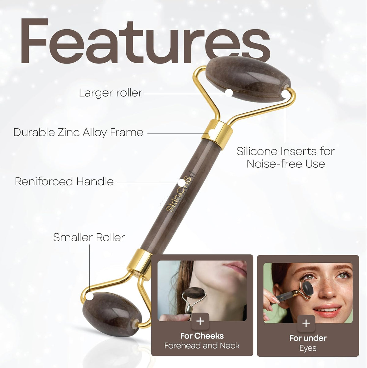 Skin Chi Agate Facial Roller – forehead technique