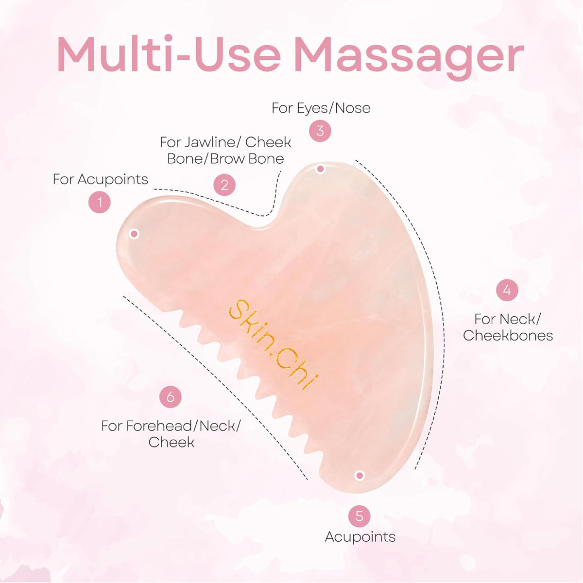 Skin Chi Rose Quartz Gua Sha Set – gift presentation