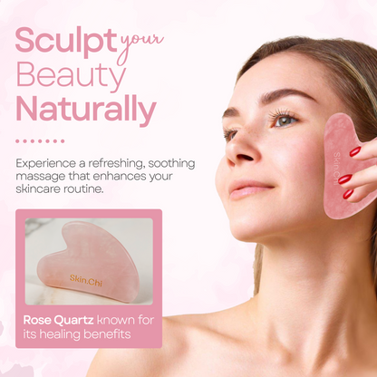 Smooth Rose Quartz Gua Sha