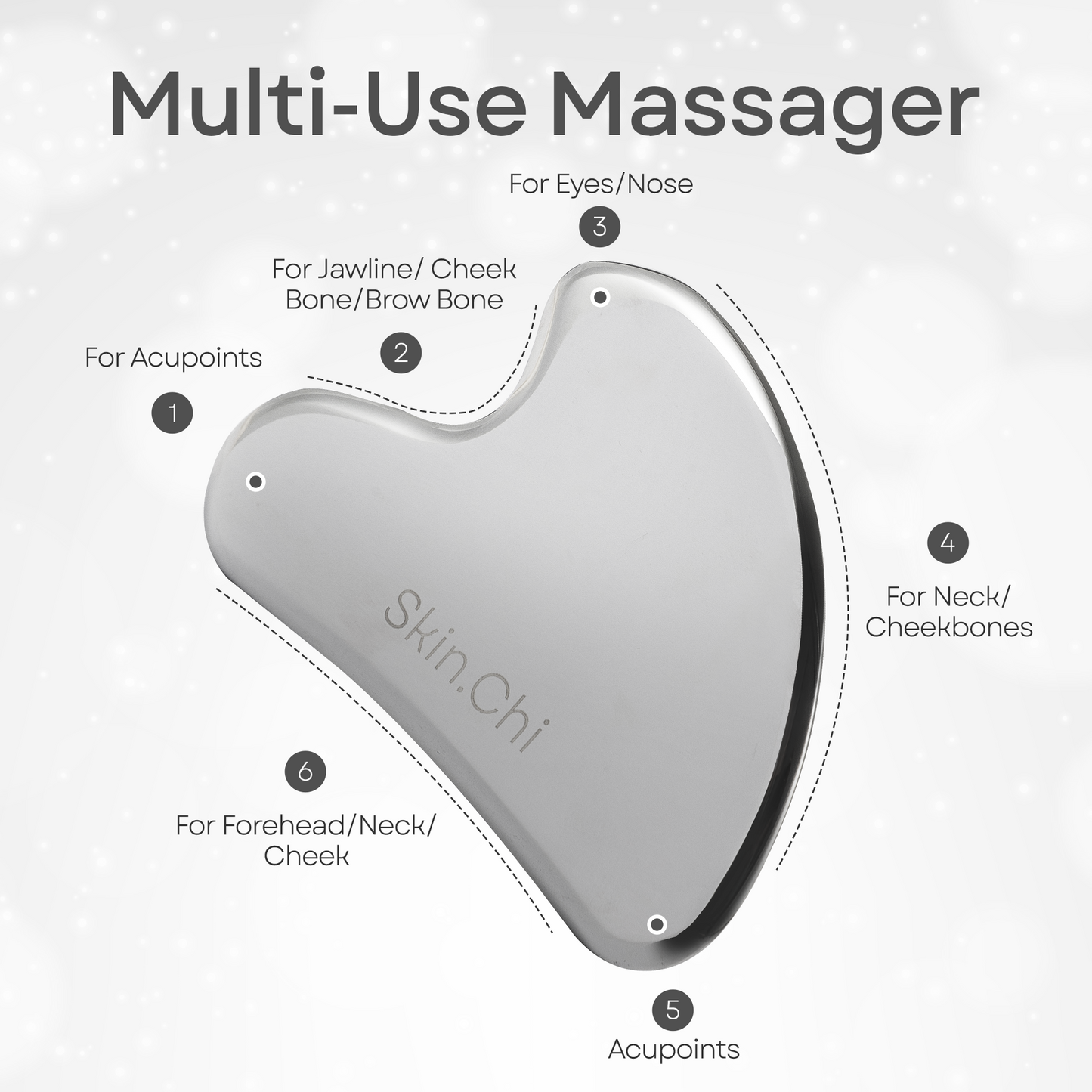 Smooth Stainless Steel Gua Sha