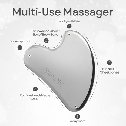 Smooth Stainless Steel Gua Sha