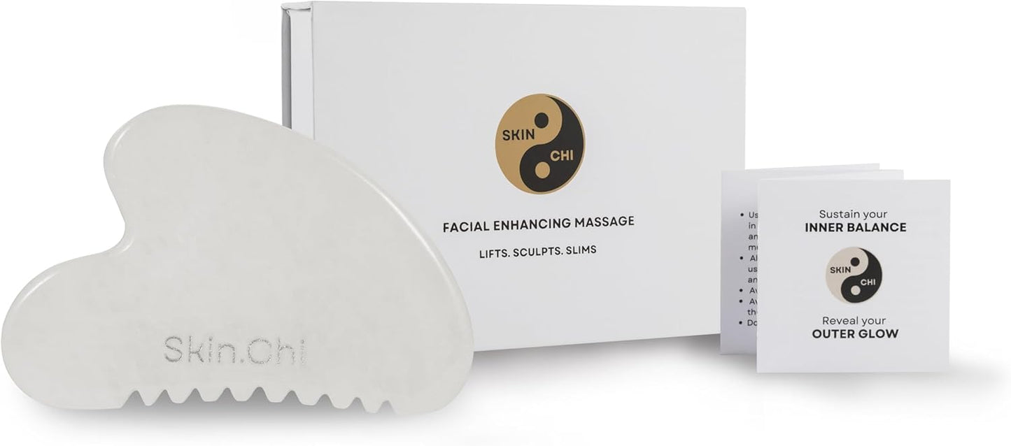 Skin Chi White Jade Comb Edge Gua Sha - brand story