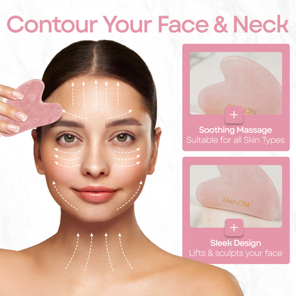 Smooth Rose Quartz Gua Sha