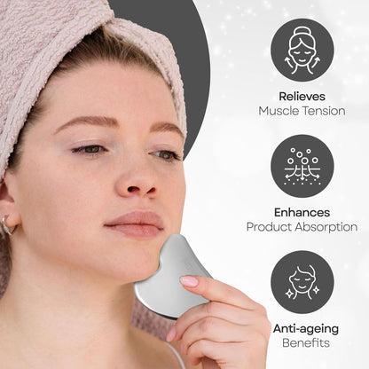 Skin Chi Stainless Steel Gua Sha - how to use guide