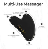Skin Chi Black Obsidian Gua Sha Set – stone detail