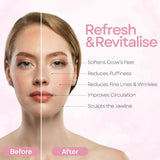 Skin Chi Rose Quartz Comb Edge Gua Sha - comb edge detail