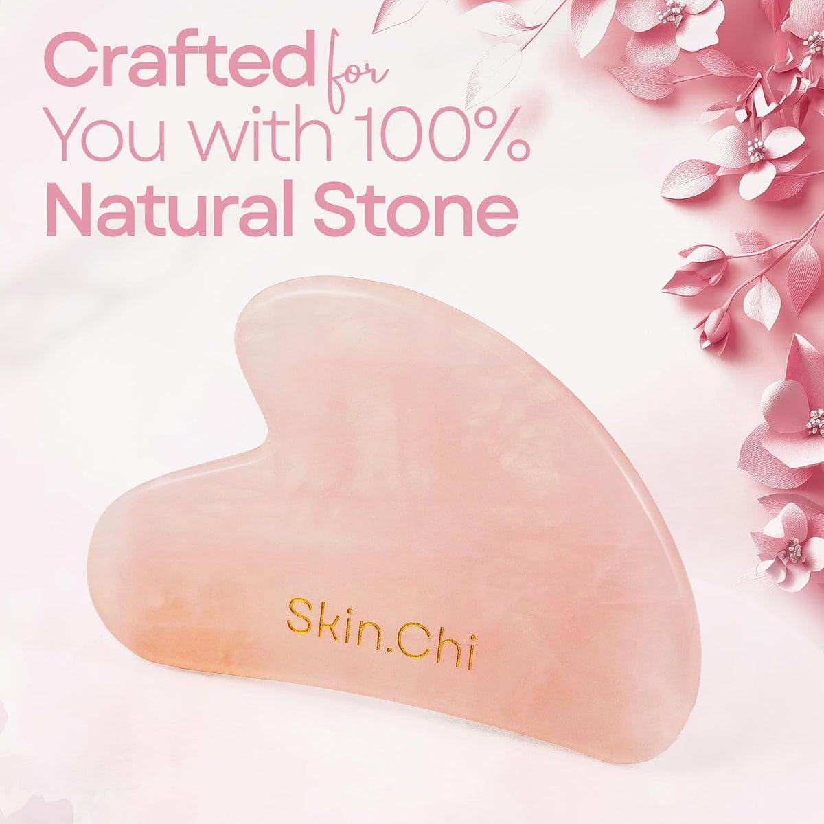 Skin Chi Rose Quartz Gua Sha - how to use guide