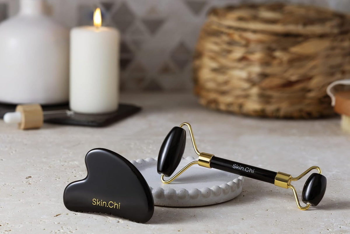 Skin Chi Black Obsidian Gua Sha Set – skincare routine