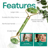 Skin Chi Green Jade Facial Roller - forehead technique