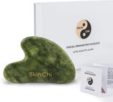Skin Chi Green Jade Gua Sha - stone detail close-up