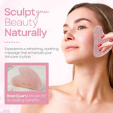Skin Chi Rose Quartz Gua Sha - jawline technique