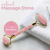Skin Chi Rose Quartz Facial Roller - jawline sculpting