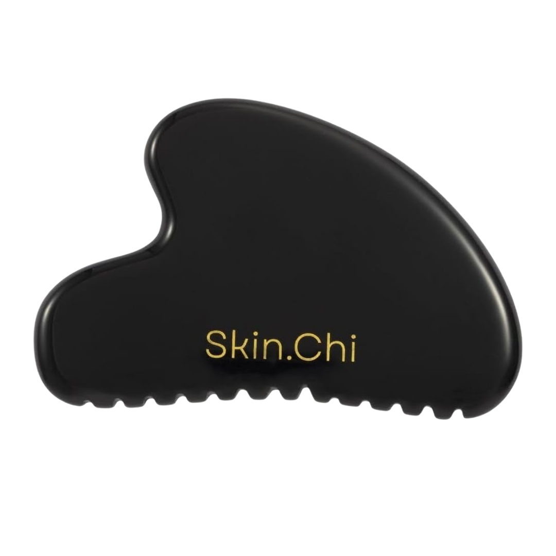 Skin Chi Black Obsidian Comb Edge Gua Sha