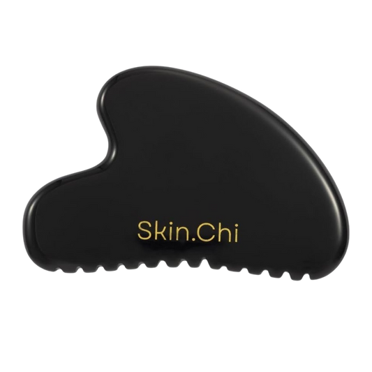 Skin Chi Black Obsidian Comb Edge Gua Sha