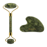 Skin Chi Green Jade Roller & Gua Sha Set