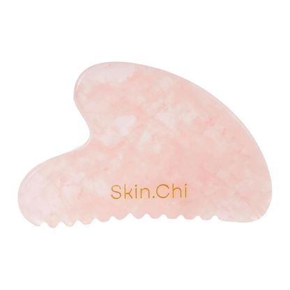 Skin Chi Rose Quartz Comb Edge Gua Sha