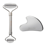 Skin Chi Stainless Steel Roller & Gua Sha Set