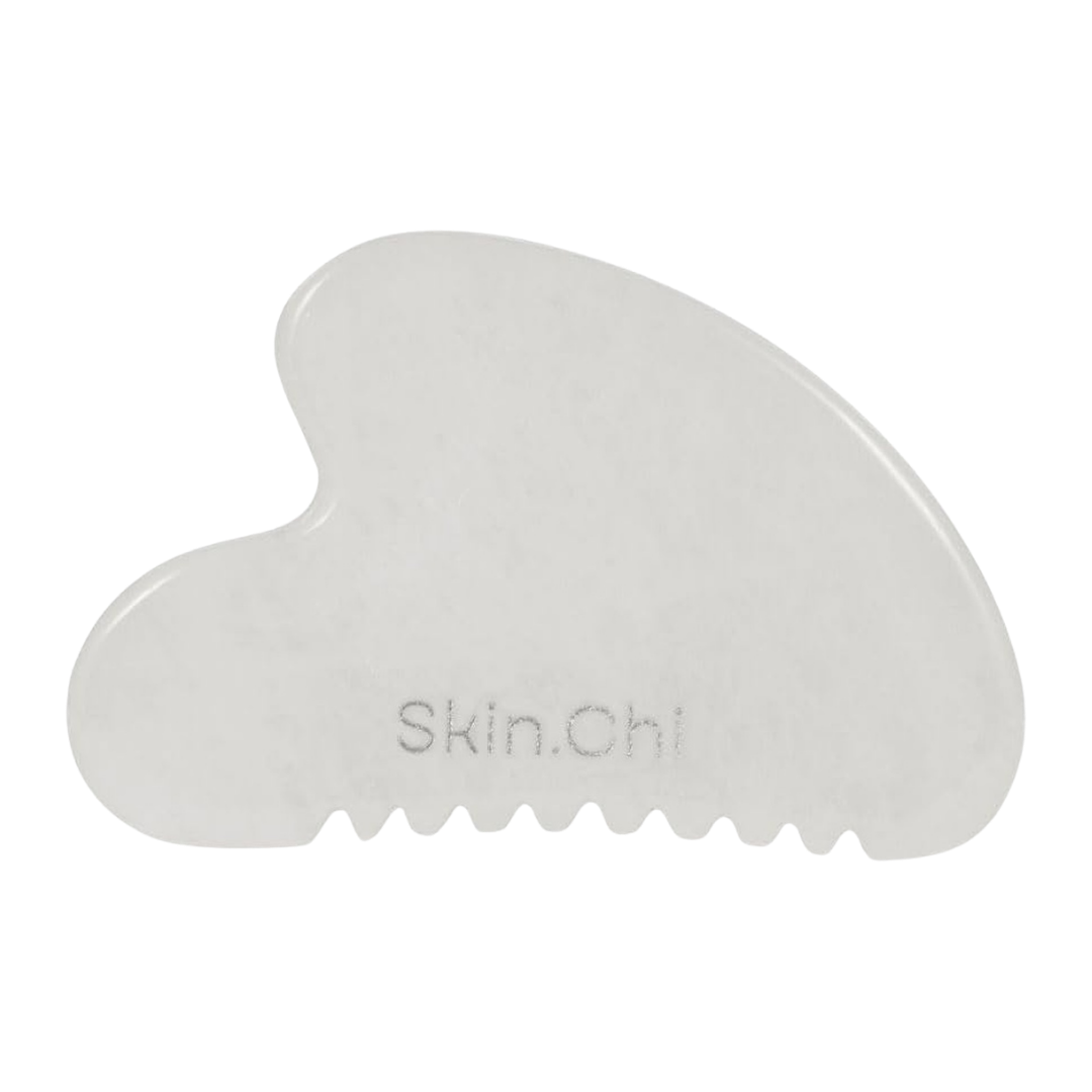 Skin Chi White Jade Comb Edge Gua Sha